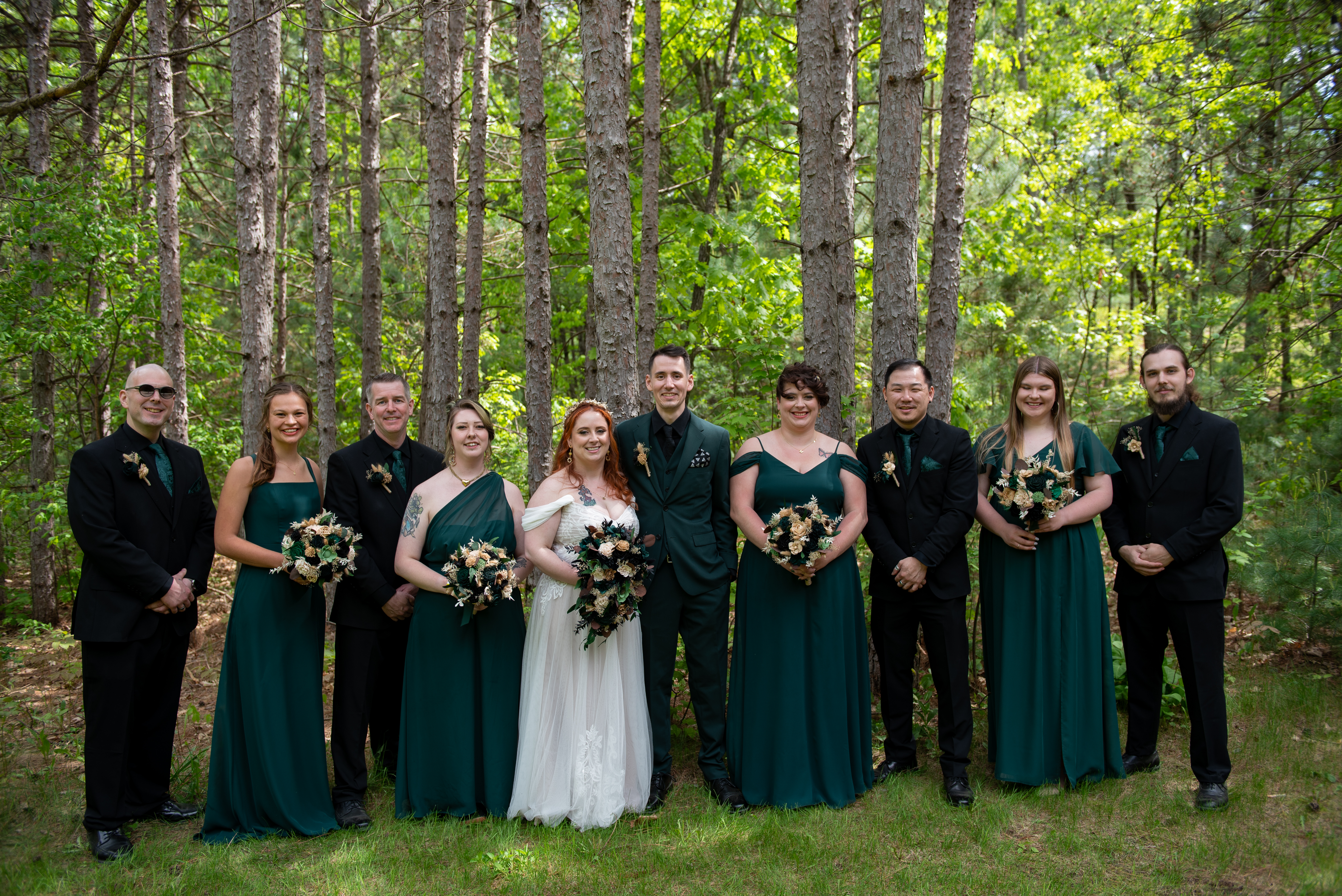 Candid laughter between couple during golden hour wedding photoshoot
