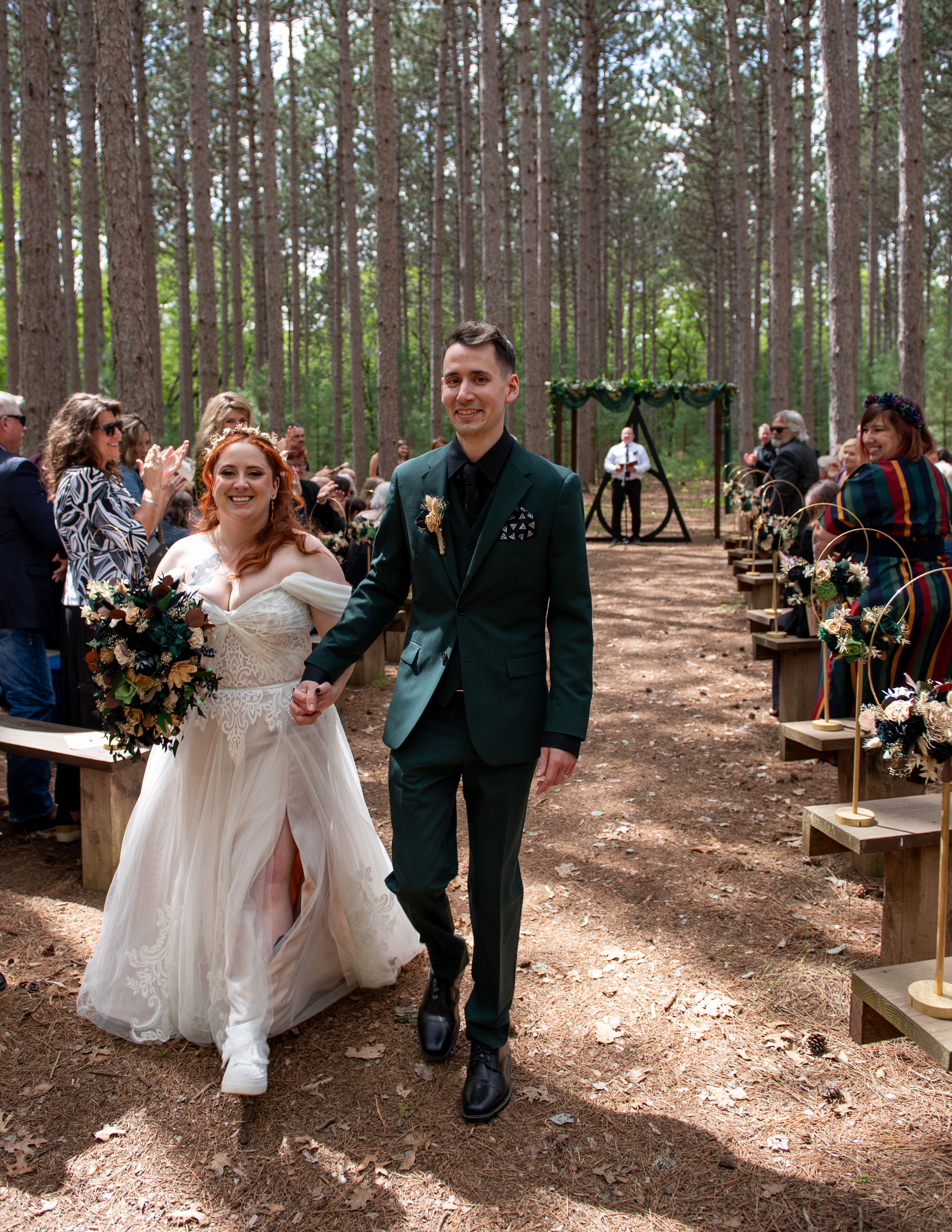 Wisconsin barn wedding photographed in warm natural tones